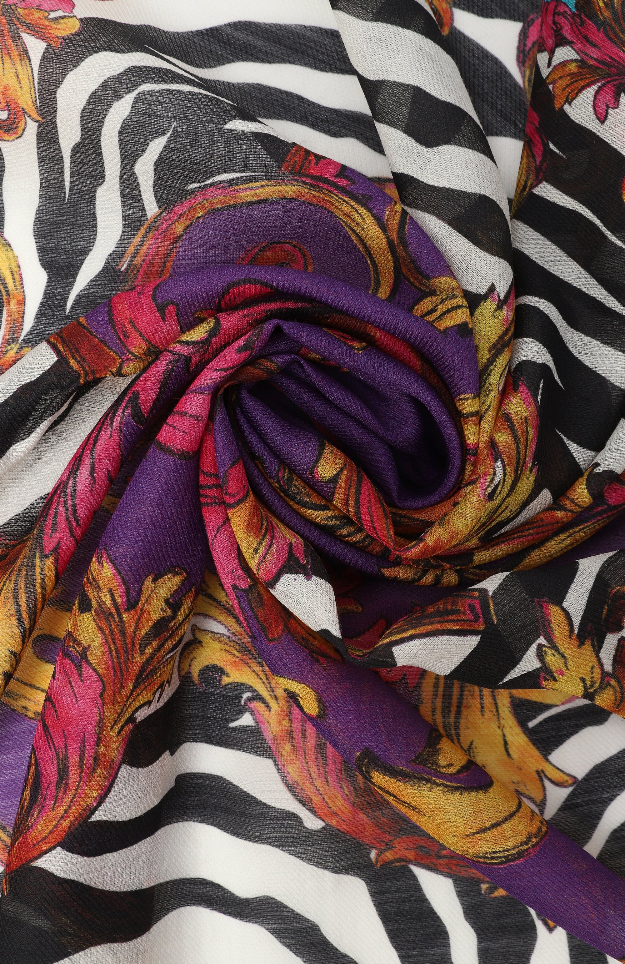 Платок из шерсти и шелка VERSACE JEANS COUTURE, арт. 78HA7H02/ZG355, фото 4