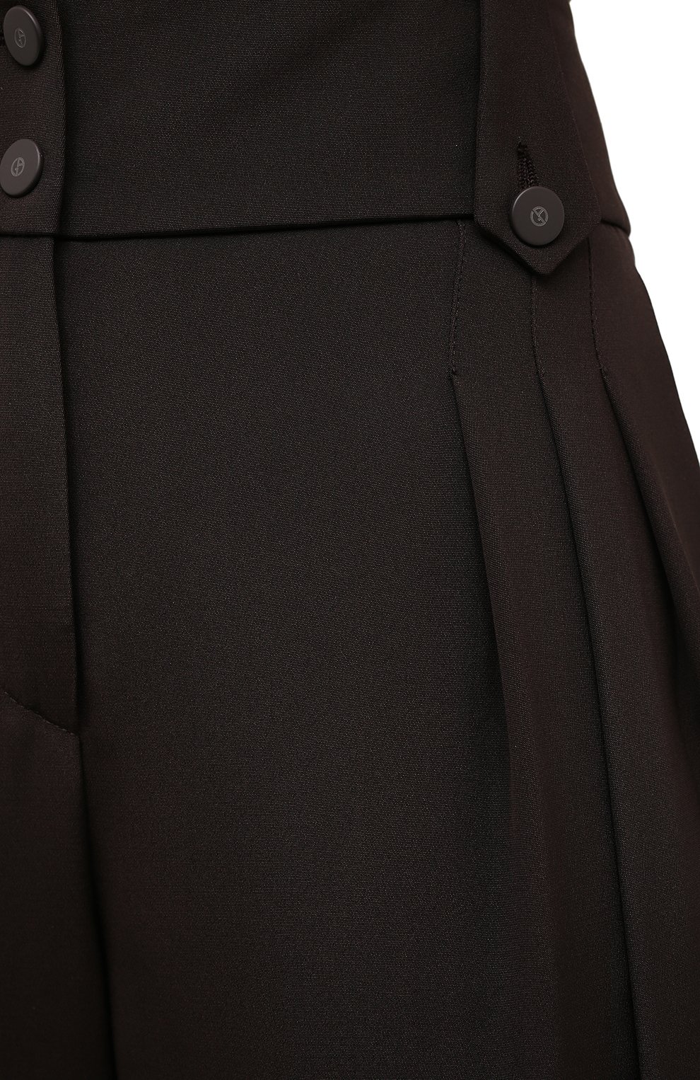 Шелковые брюки GIORGIO ARMANI темно-коричневого цвета по цене 262500 руб., арт. 0SHPR00J/T01S8, фото 5 Шелковые брюки GIORGIO ARMANI, арт. 0SHPR00J/T01S8, фото 5