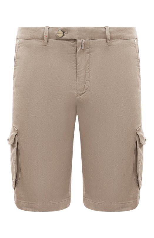 Шорты изо льна и хлопка Kiton UFPPBK0604D Бежевый UFPPBK0604D