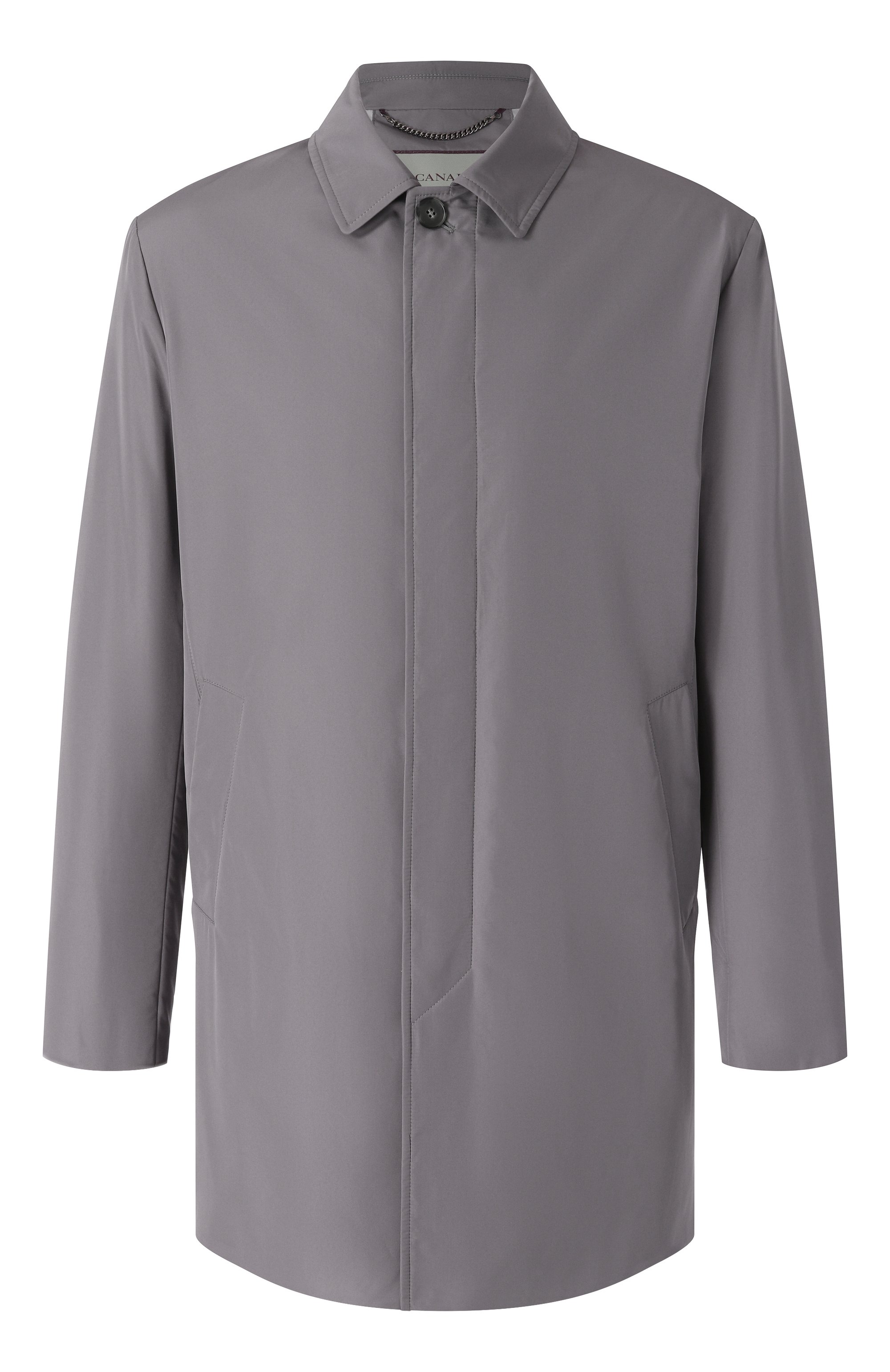 Плащ CANALI серого цвета по цене 135500 руб., арт. 010489U/G01121, фото 1 Плащ CANALI, арт. 010489U/G01121, фото 1