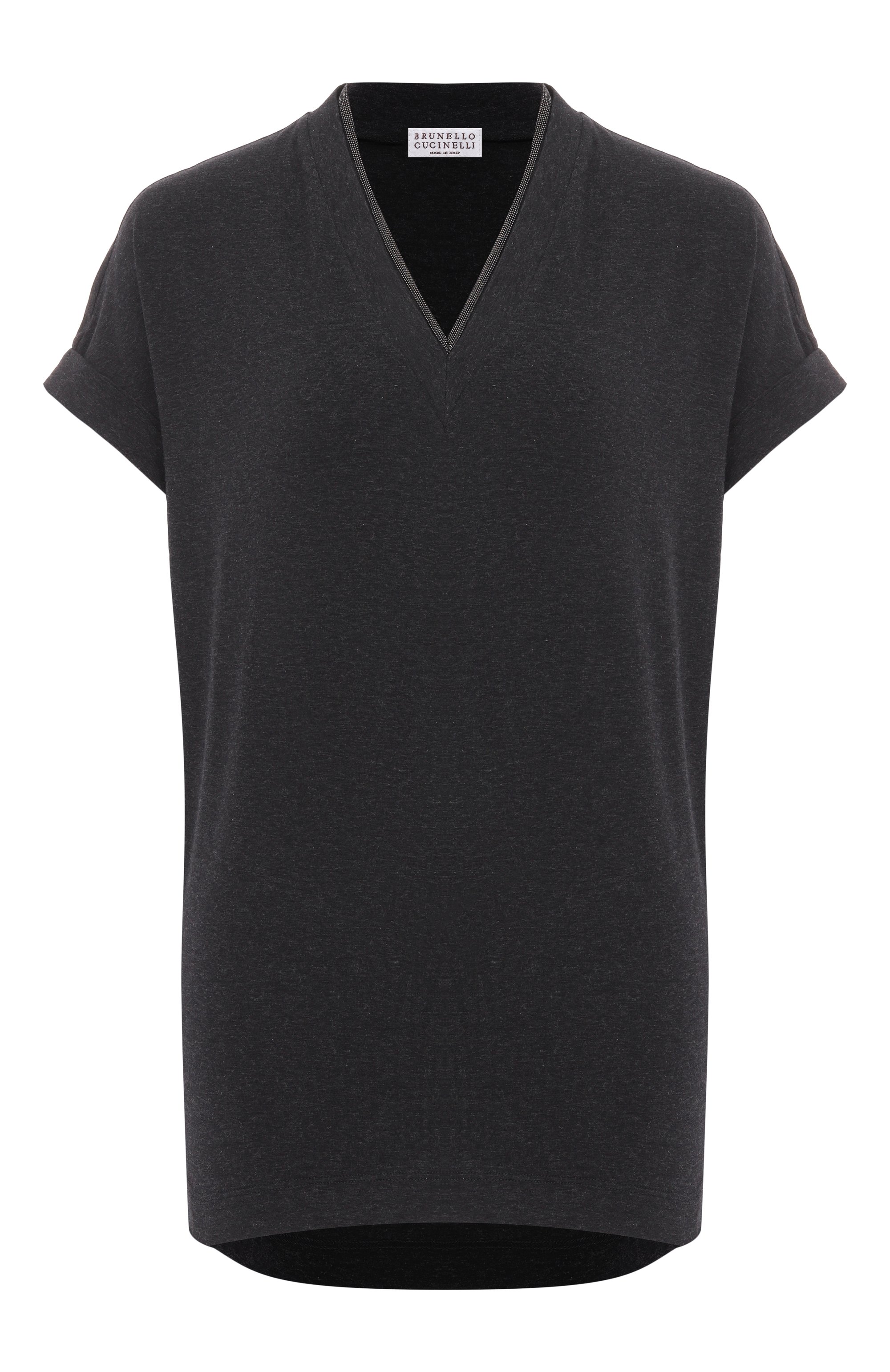 Хлопковая футболка BRUNELLO CUCINELLI, �арт. MPT18BD222, фото 1