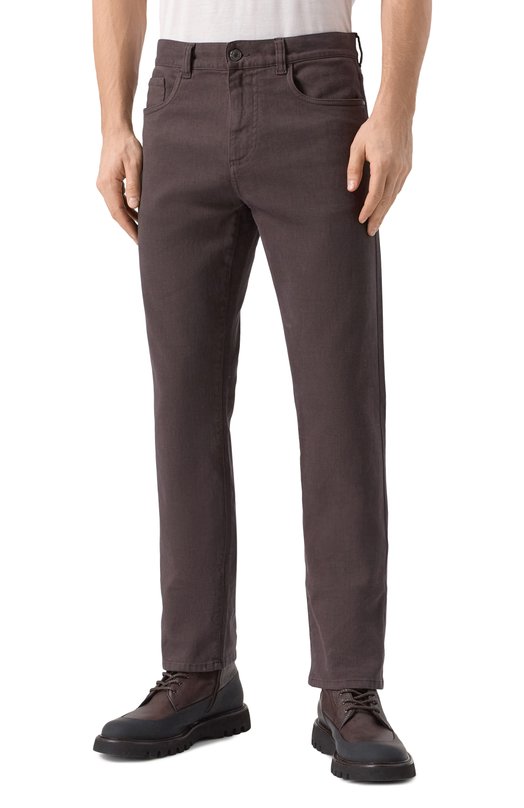 Джинсы Canali 91719/PD01239 Коричневый  91719/PD01239 Фото 3