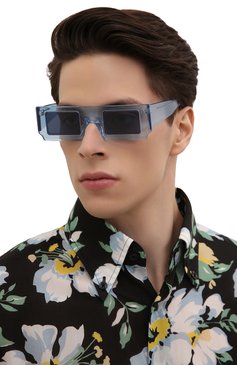 Женские солнцезащитные очки JACQUEMUS голубого цвета, арт. LES LUNETTES S0LEIL SHADE 0F BLUE | Фото 3 (Кросс-КТ: С/з-унисекс; Региональные ограничения белый список (Axapta Mercury): Не проставлено, RU; Нос: Не проставлено; Материал: Пластик; Тип очков: С/з; Оптика Гендер: оптика-унисекс; Очки форма: Прямоугольные)