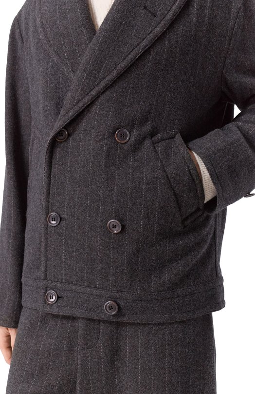 Пальто из кашемира и шерсти Giorgio Armani GM002556/TE17771 Серый  GM002556/TE17771 Фото 5