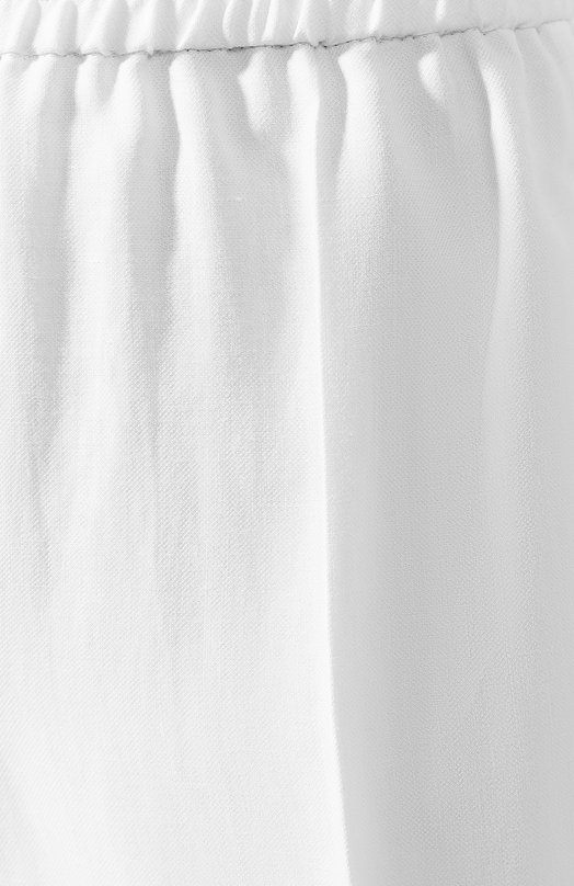 Брюки из смеси вискозы и льна Brunello Cucinelli MH126P7197 Белый  MH126P7197 Фото 5