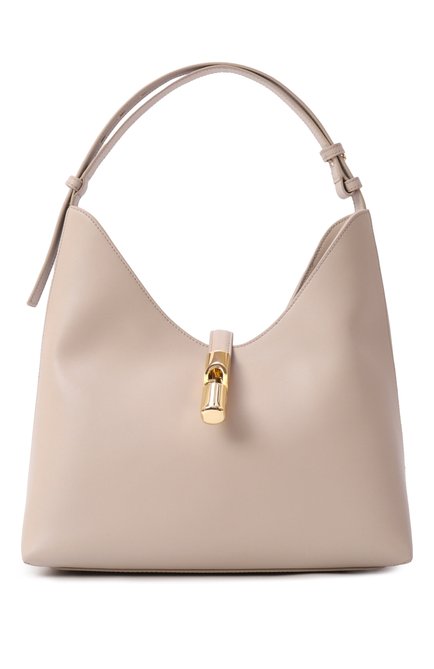 Женская сумка furla goccia medium FURLA бежевого цвета, арт. WB01499/BX3104 | Фото 1 (Драгоценные камни: Проставлено; Материал: Натуральная кожа; Размер: medium; Материал сплава: Проставлено)