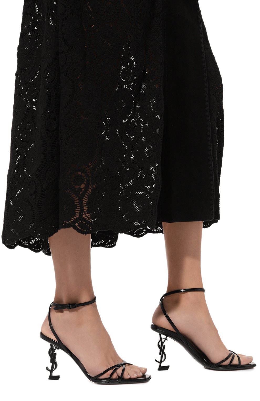 Кожаные босоножки opyum 85 SAINT LAURENT, арт. 782840/AACGC, фото 3