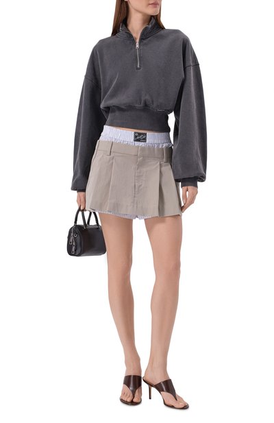 Женские хлопковые шорты-юбка ALEXANDER WANG, арт. 1WC3265414