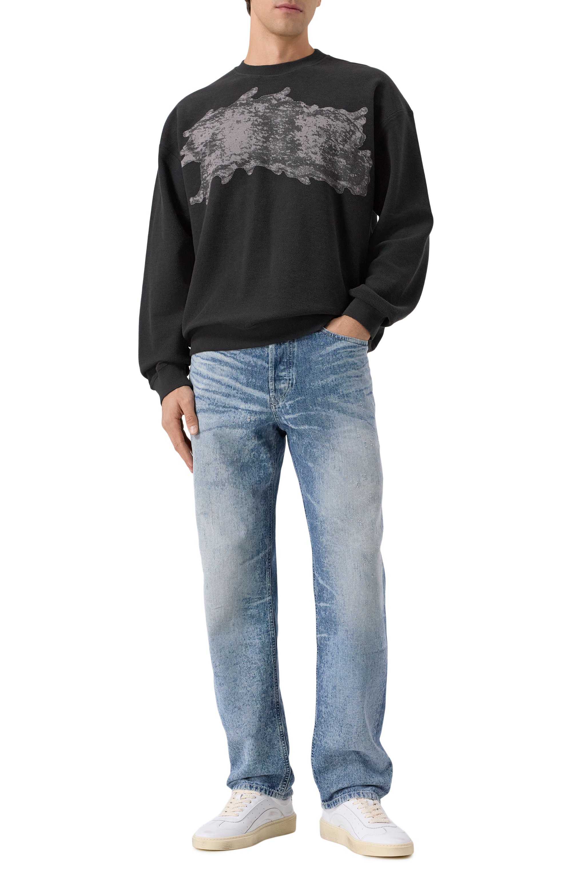 Хлопковый свитшот DIESEL, арт. A21559/0TKCA, фото 2