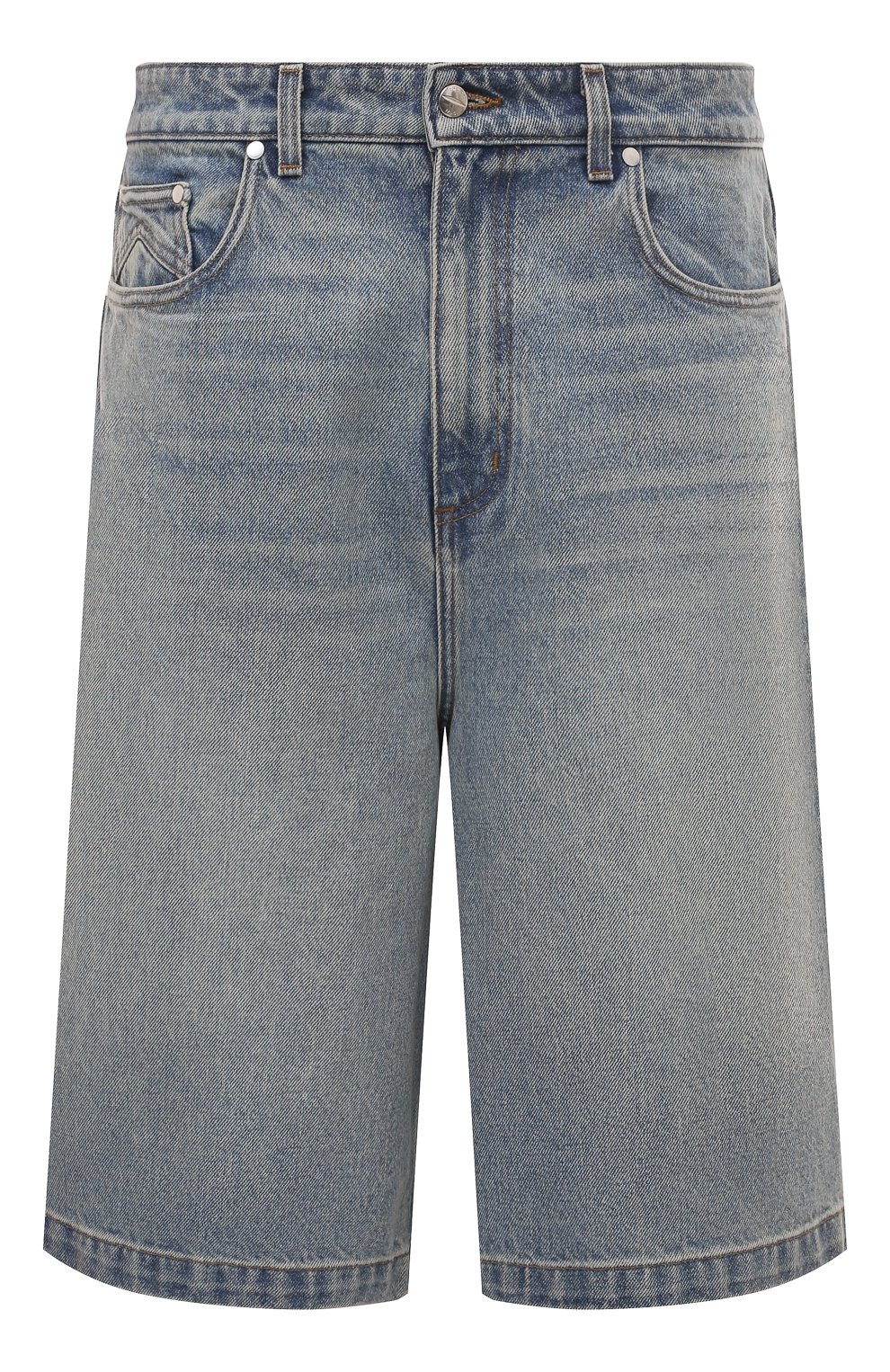 Джинсовые шорты RHUDE голубого цвета по цене 99500 руб., арт. RHSS24SH20012305, фото 1 Джинсовые шорты RHUDE, арт. RHSS24SH20012305, фото 1