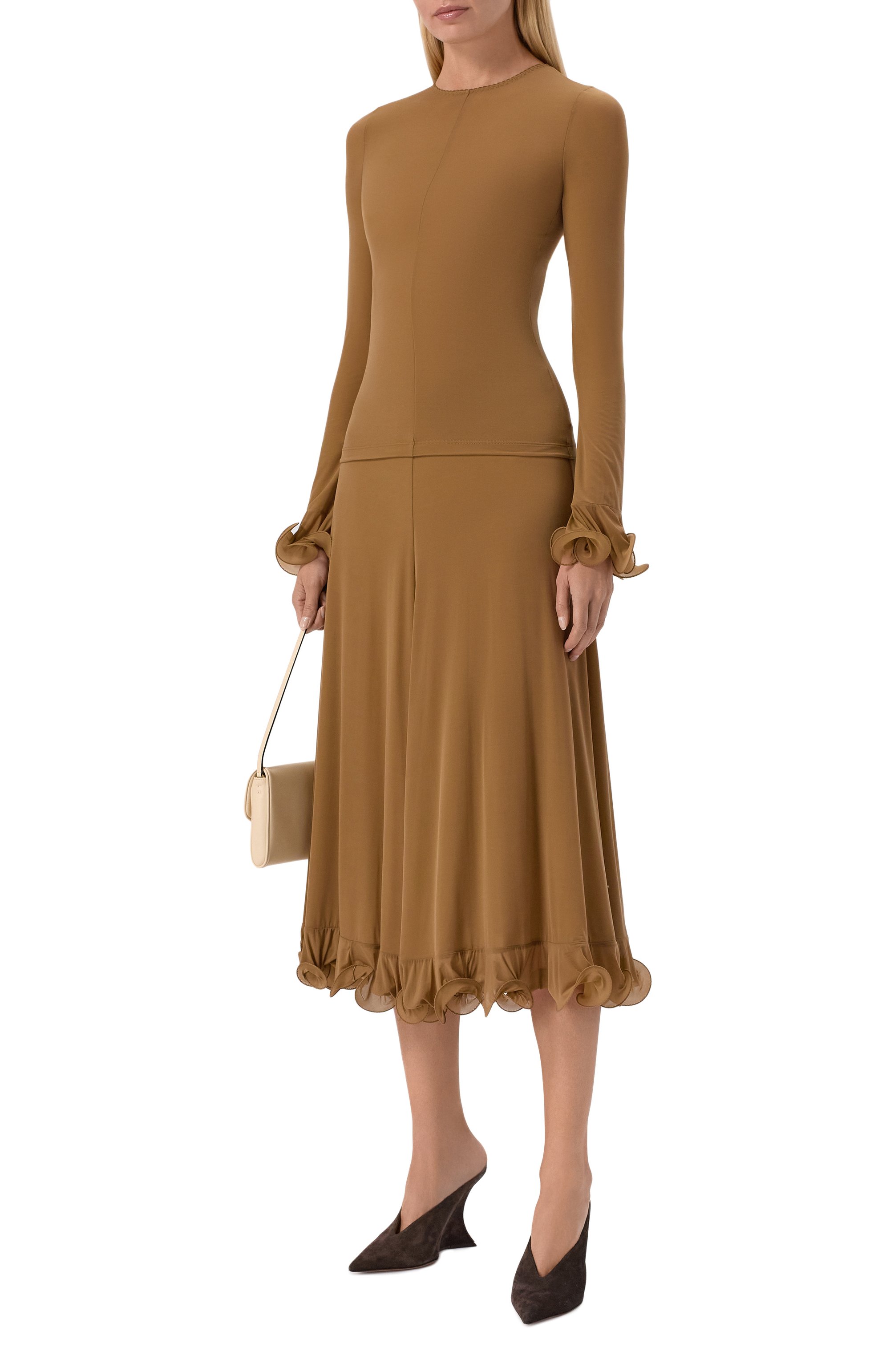 Юбка MOSCHINO коричневого цвета по цене 165000 руб., арт. A0126/5535, фото 2 Юбка MOSCHINO, арт. A0126/5535, фото 2