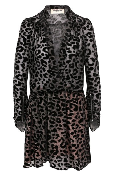 Женское платье из смеси вискозы и шелка ZADIG AND VOLTAIRE, арт. WHCS0410F