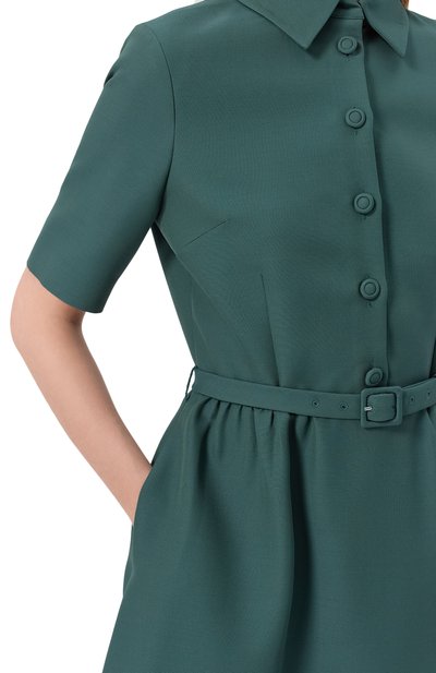 Шерстяное платье DICE KAYEK, арт. FW25R218 BNT GREEN, фото 4