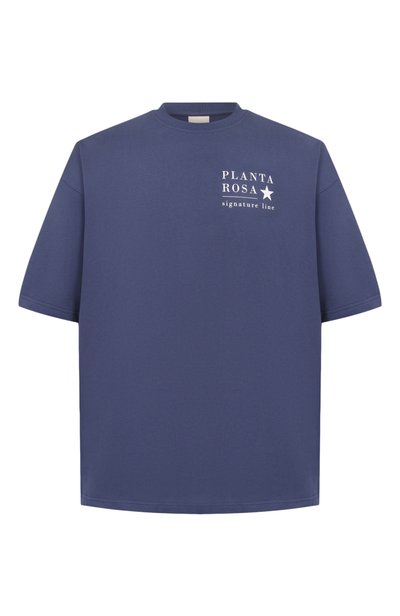 Женская хлопковая футболка PLANTA ROSA, арт. PR/T01/STAR-SIGNATURE/220VELVET