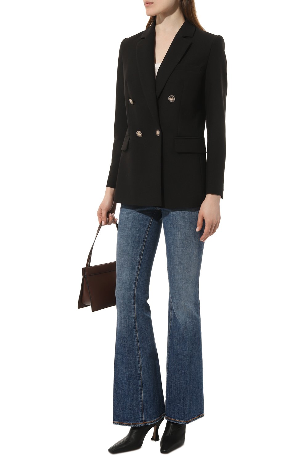 Жакет из вискозы SEVEN LAB черного цвета по цене 25410 руб., арт. SJK2.02.900.351, фото 2 Жакет из вискозы SEVEN LAB, арт. SJK2.02.900.351, фото 2