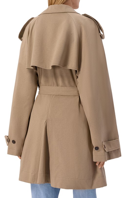 Хлопковый тренч Balenciaga 862426/TSVC1 Бежевый  862426/TSVC1 Фото 4