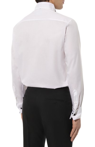 Хлопковая сорочка GIORGIO ARMANI белого цвета по цене 58850 руб., арт. 1SGCCZS2/TZ200, фото 5 Хлопковая сорочка GIORGIO ARMANI, арт. 1SGCCZS2/TZ200, фото 5