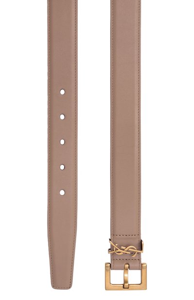 Кожаный ремень monogram SAINT LAURENT, арт. 634437/B000W, фото 3