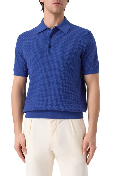 Поло из хлопка и шелка BRIONI, арт. UMR200/PAK22, фото 3