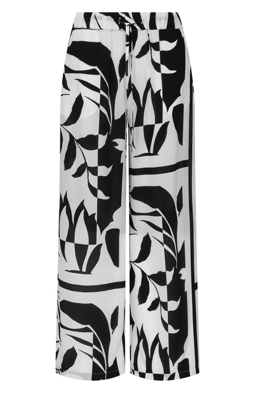 Шелковый брюки Max Mara BCHVOTO 261613103 Чёрно-белый BCHVOTO 261613103
