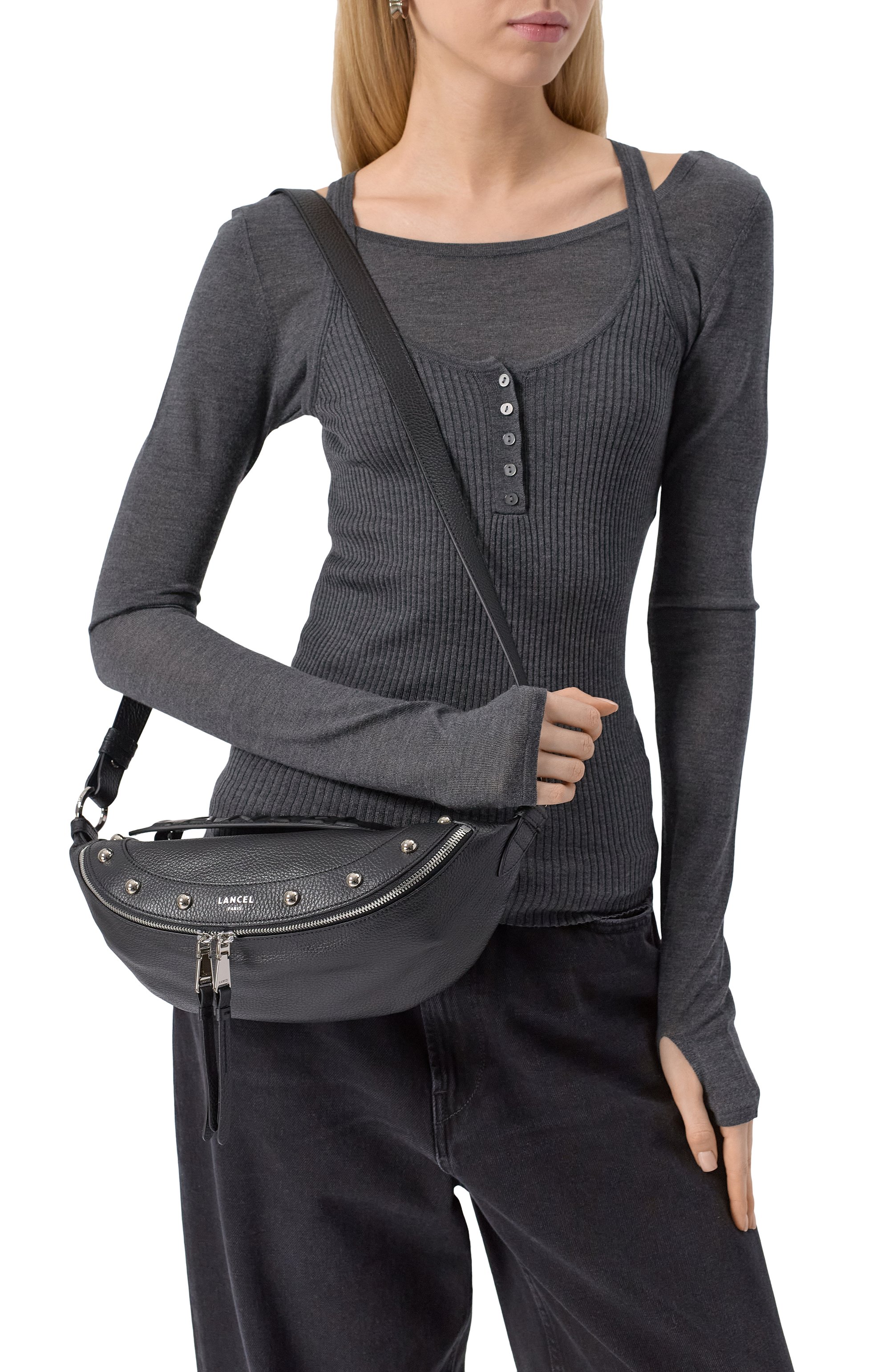 Сумка origami small LANCEL черного цвета по цене 61400 руб., арт. A13379, фото 2 Сумка origami small LANCEL, арт. A13379, фото 2