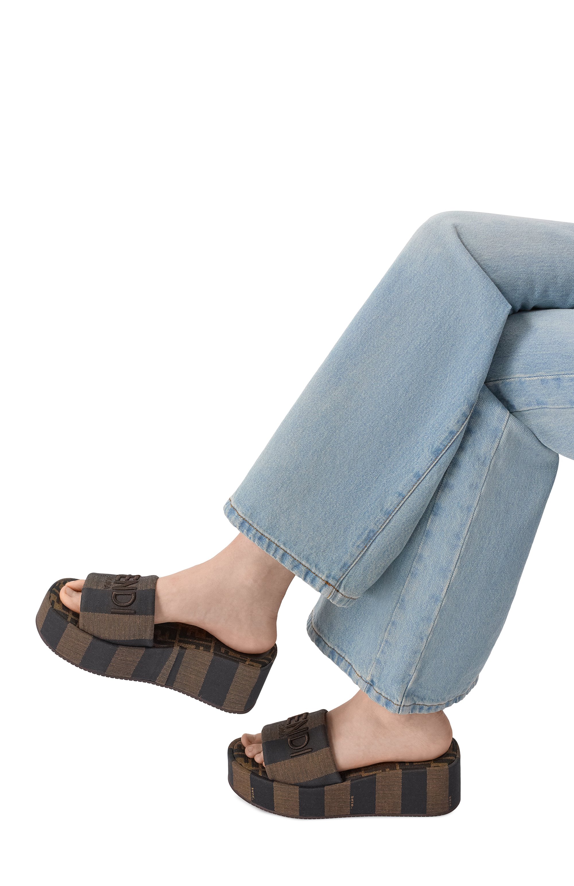 Текстильные шлепанцы sunshine FENDI, арт. 8R8515/A0RH, фото 2