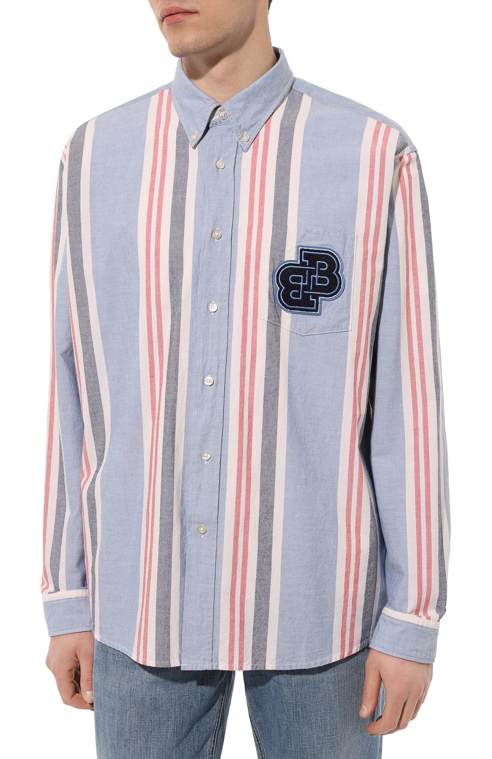 Хлопковая рубашка BOSS ORANGE, арт. 50483662, фото 3