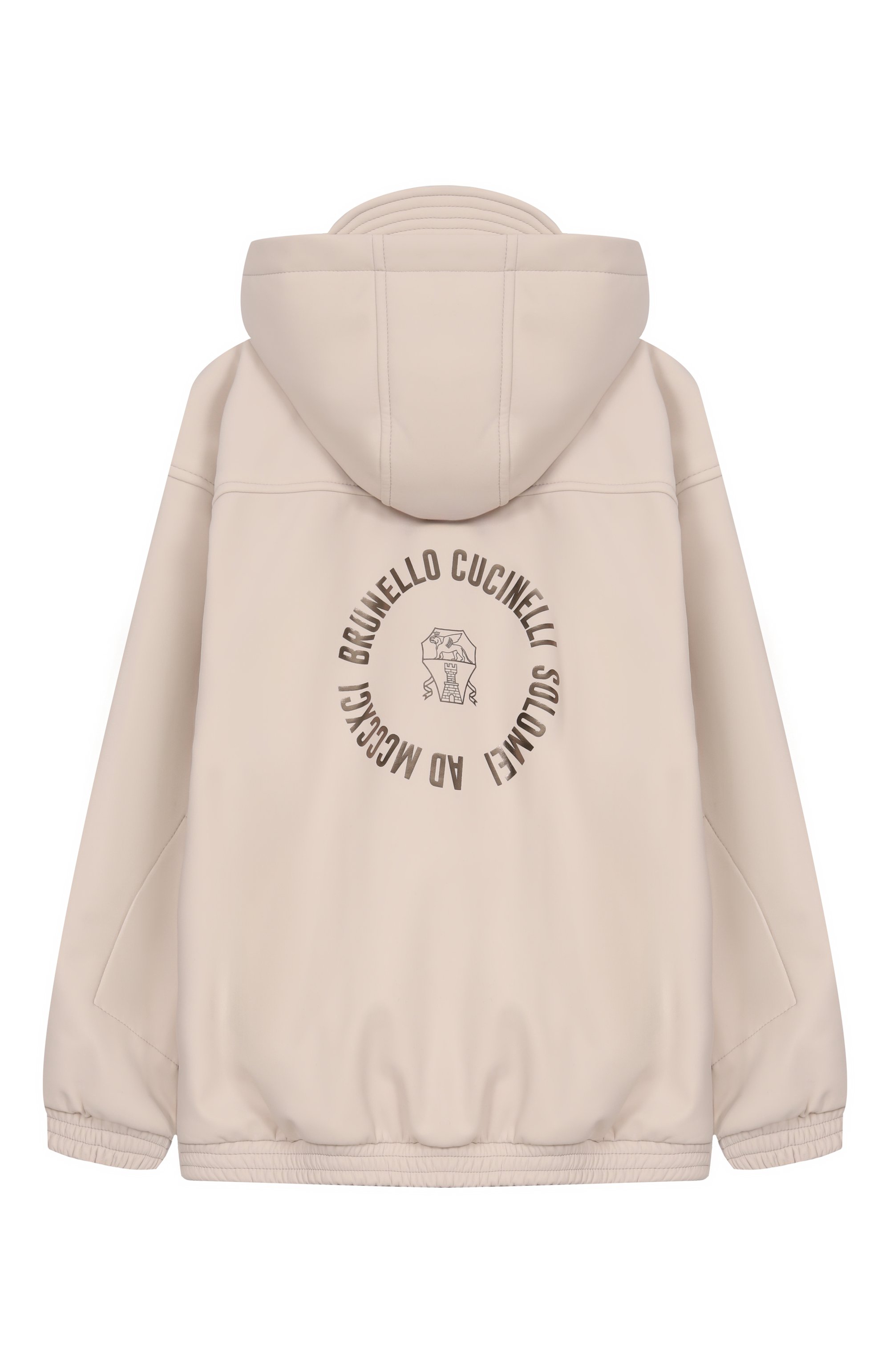 Утепленный анорак BRUNELLO CUCINELLI кремового цвета по цене 175500 руб., арт. BM1340604C, фото 2 Утепленный анорак BRUNELLO CUCINELLI, арт. BM1340604C, фото 2