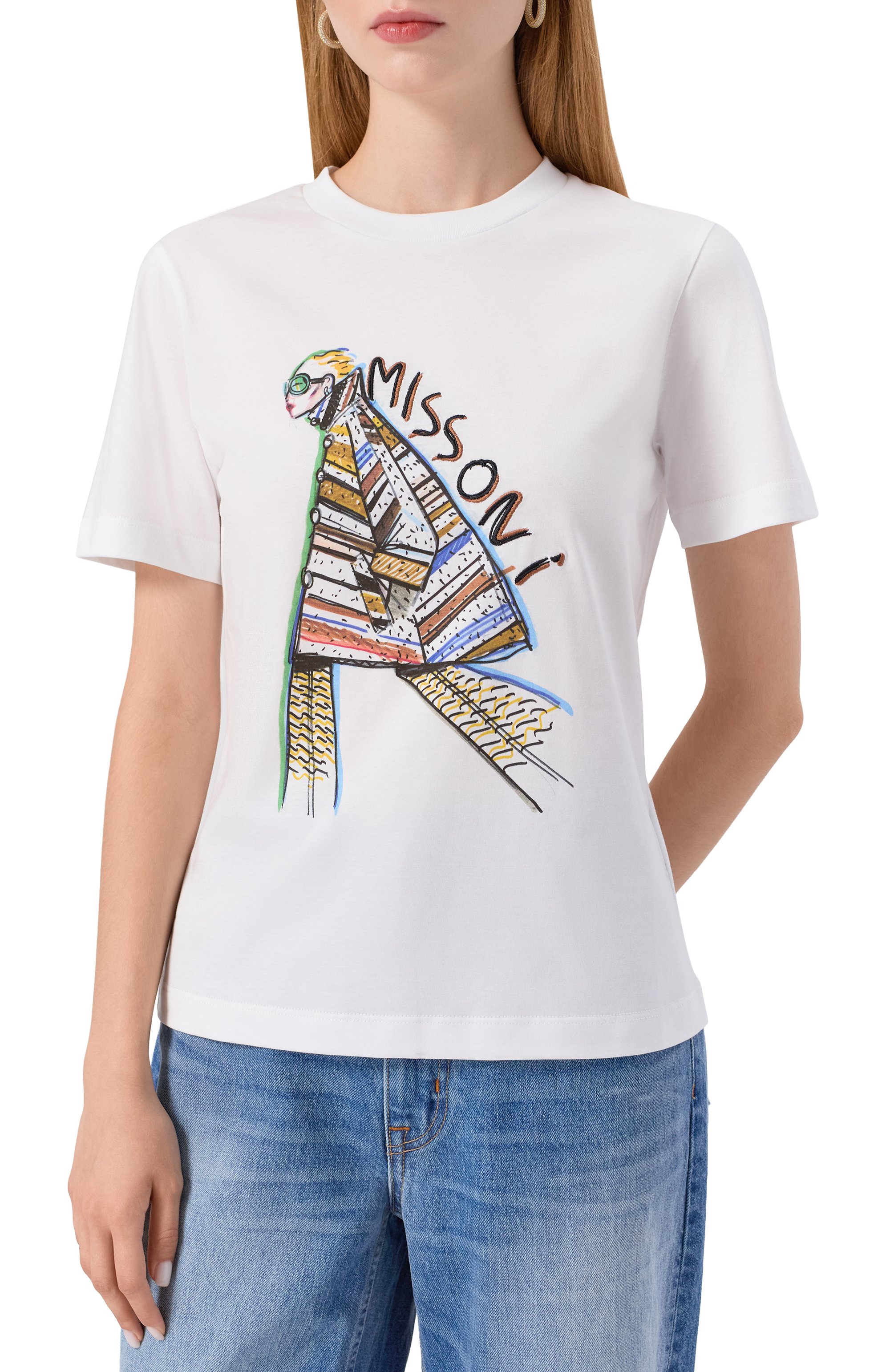 Хлопковая футболка MISSONI, арт. DS25WL03/BJ00PB, фото 3