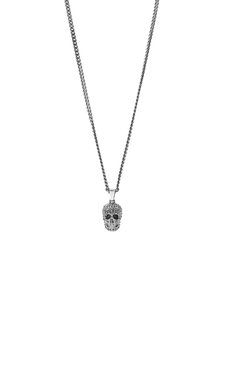 Мужского кулон на цепочке ALEXANDER MCQUEEN серебряного цвета, арт. 689415/I94VY | Фото 3 (Нос: Не проставлено; Региональные ограничения белый список (Axapta Mercury): Не проставлено; Материал: Металл)