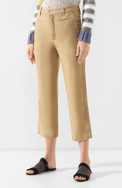 Брюки из смеси хлопка и льна LOEWE, арт. S2192211IB, фото 3