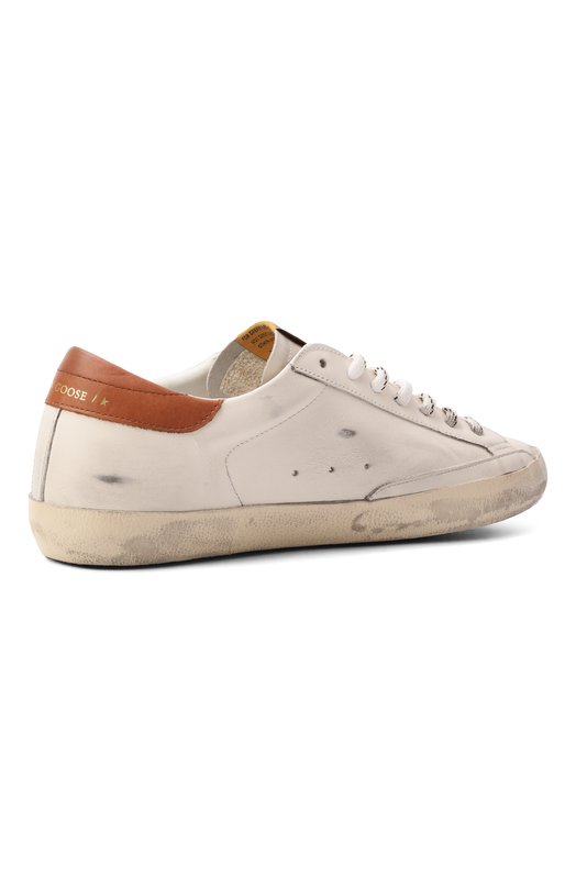 Кожаные кеды Super Star Golden Goose Deluxe Brand GMF00101.F007508 Белый  GMF00101.F007508 Фото 5
