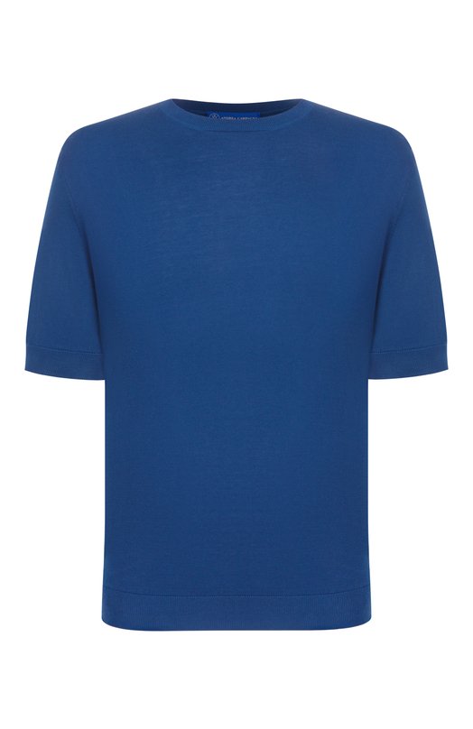 Хлопковый джемпер Andrea Campagna GC1MC/SI18R Синий GC1MC/SI18R