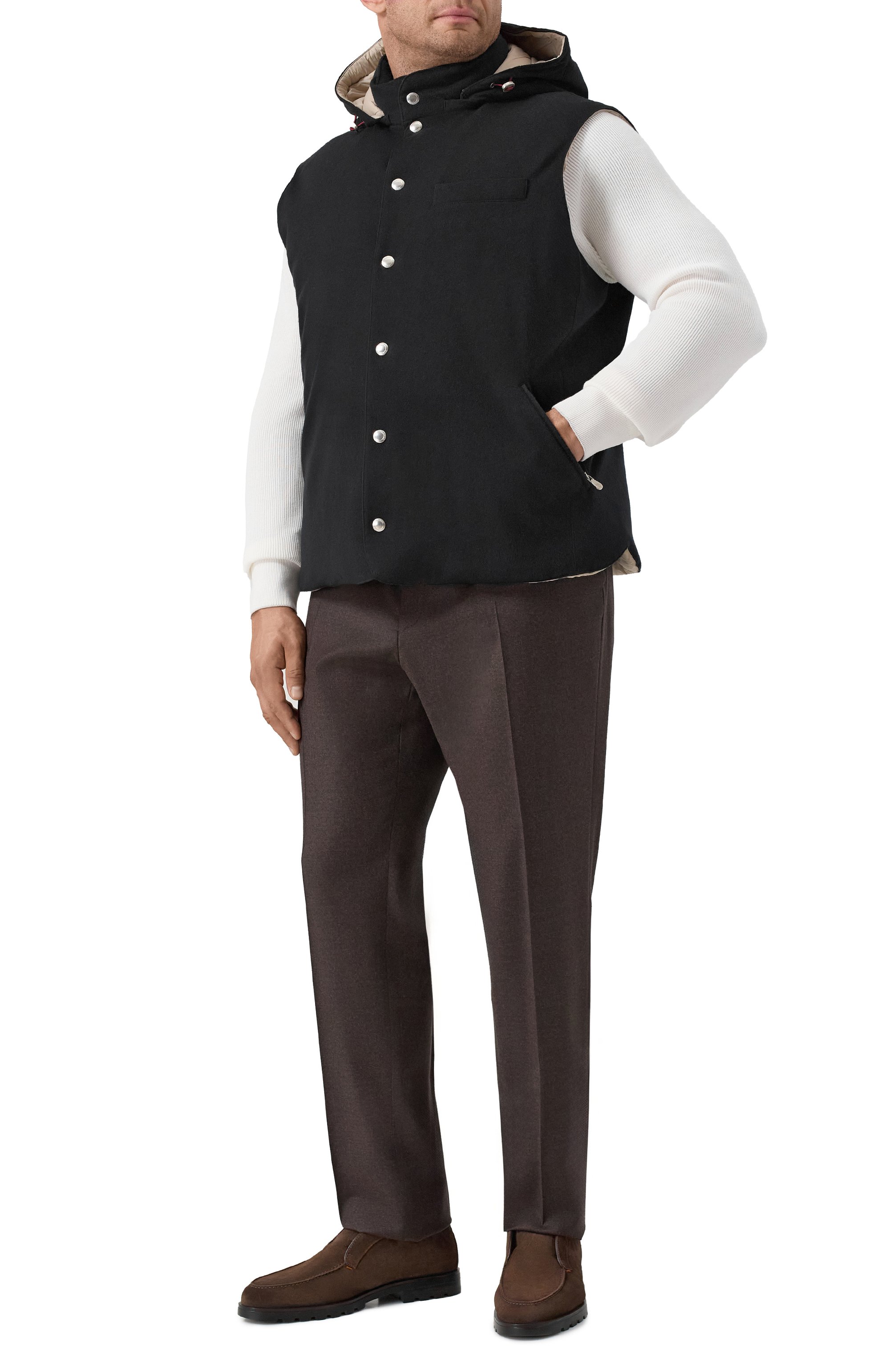 Пуховый жилет BRUNELLO CUCINELLI, арт. MM4701775, фото 2