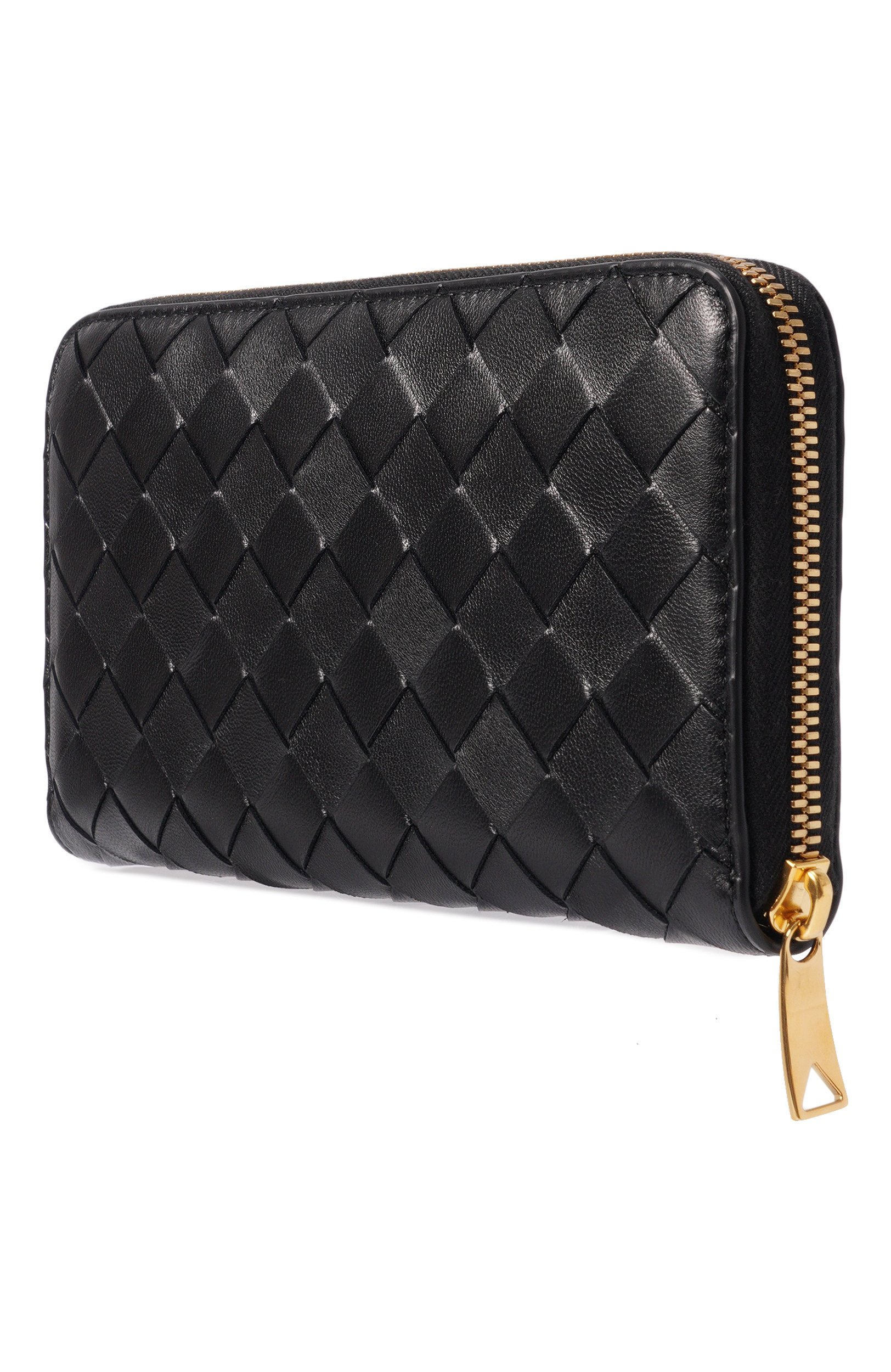 Кожаное портмоне BOTTEGA VENETA черного цвета по цене 135500 руб., арт. 814674/V48C2, фото 2 Кожаное портмоне BOTTEGA VENETA, арт. 814674/V48C2, фото 2