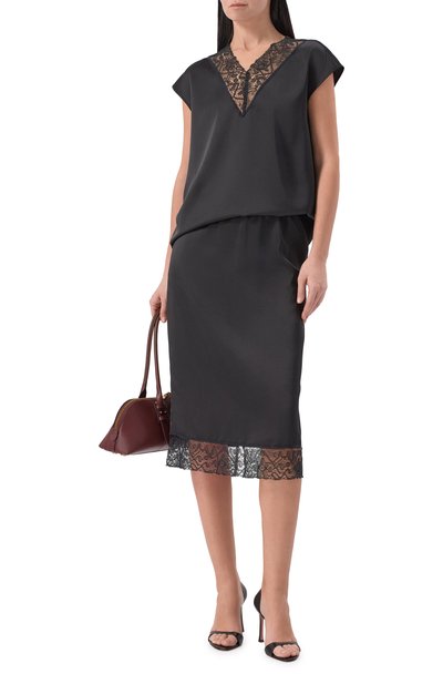 Атласный топ WEEKEND MAX MARA, арт. WKDSTAFFA, фото 2