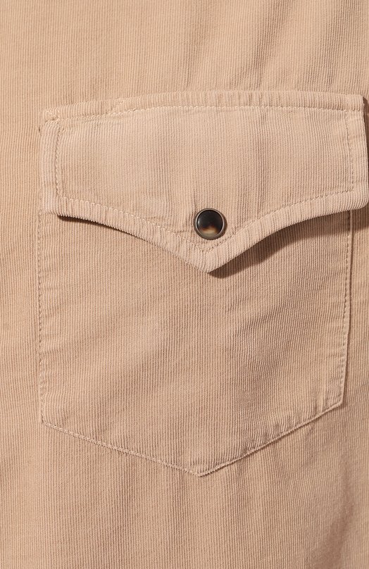 Вельветовая рубашка Brunello Cucinelli ML688B2151 Бежевый  ML688B2151 Фото 5