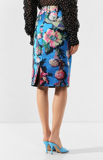 Юбка DRIES VAN NOTEN синего цвета по цене 89950 руб., арт. 201-10805-9051, фото 4 Юбка DRIES VAN NOTEN, арт. 201-10805-9051, фото 4