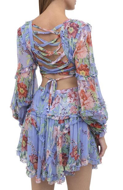 Шелковое платье ZIMMERMANN, арт. 3586DBTD, фото 4