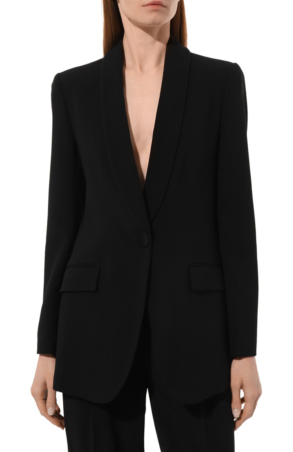 Жакет EMPORIO ARMANI черного цвета по цене 99500 руб., арт. 0NG3DT/02003, фото 3 Жакет EMPORIO ARMANI, арт. 0NG3DT/02003, фото 3