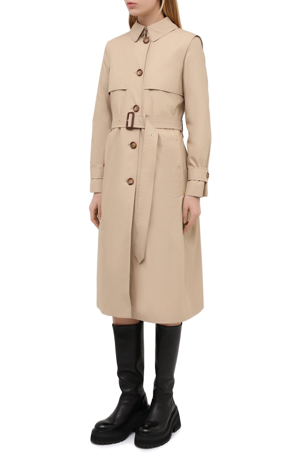 Хлопковый тренч BURBERRY, арт. 8032593, фото 3