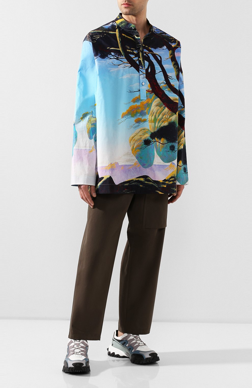 Хлопковая рубашка VALENTINO, арт. TV0ABE3065M, фото 2