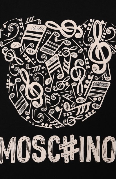 Хлопковая футболка MOSCHINO, арт. HQM05G/LAA10/4-8, фото 3