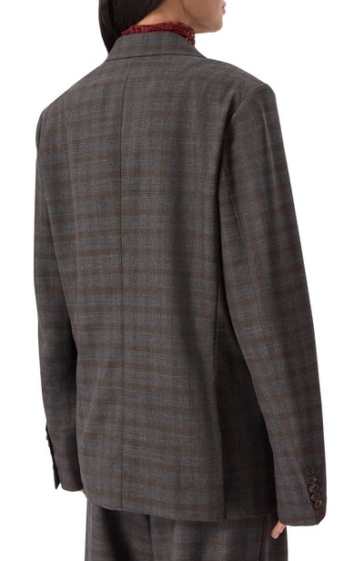 Шерстяной жакет DRIES VAN NOTEN серого цвета по цене 192500 руб., арт. 262-130401/4264, фото 4 Шерстяной жакет DRIES VAN NOTEN, арт. 262-130401/4264, фото 4