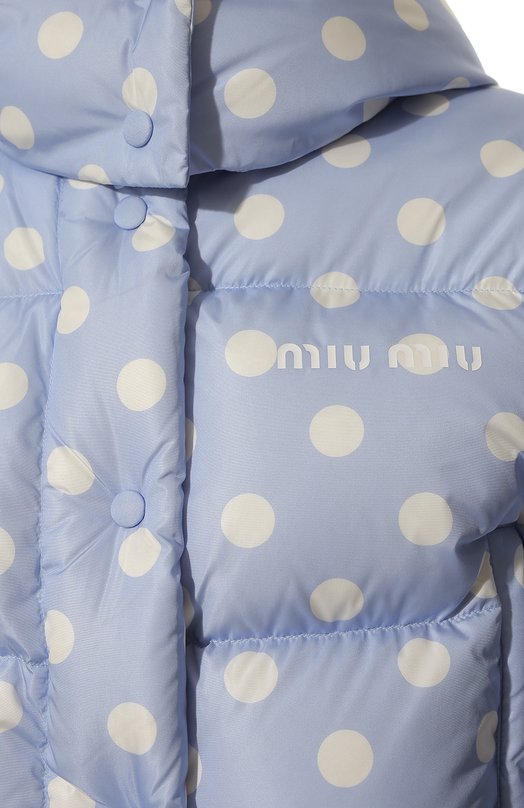Пуховик Miu Miu ML721-1ZHI-F0D8A Голубой  ML721-1ZHI-F0D8A Фото 5