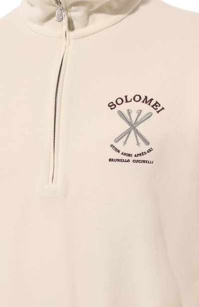 Свитшот из кашемира и хлопка BRUNELLO CUCINELLI, арт. MM818B2230, фото 5