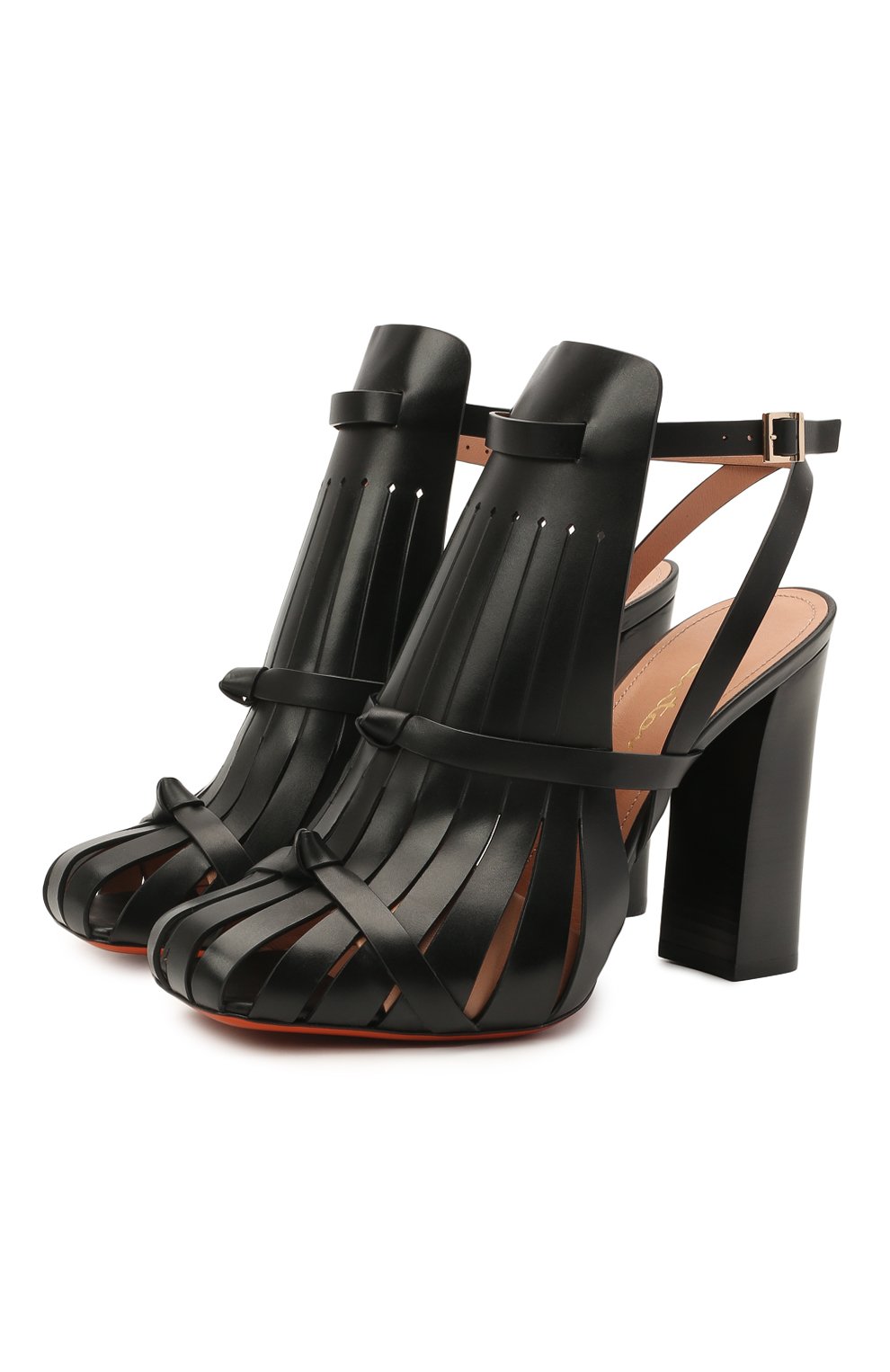 Кожаные босоножки SANTONI, арт. WDGQ59317HA1NBGNN01, фото 1