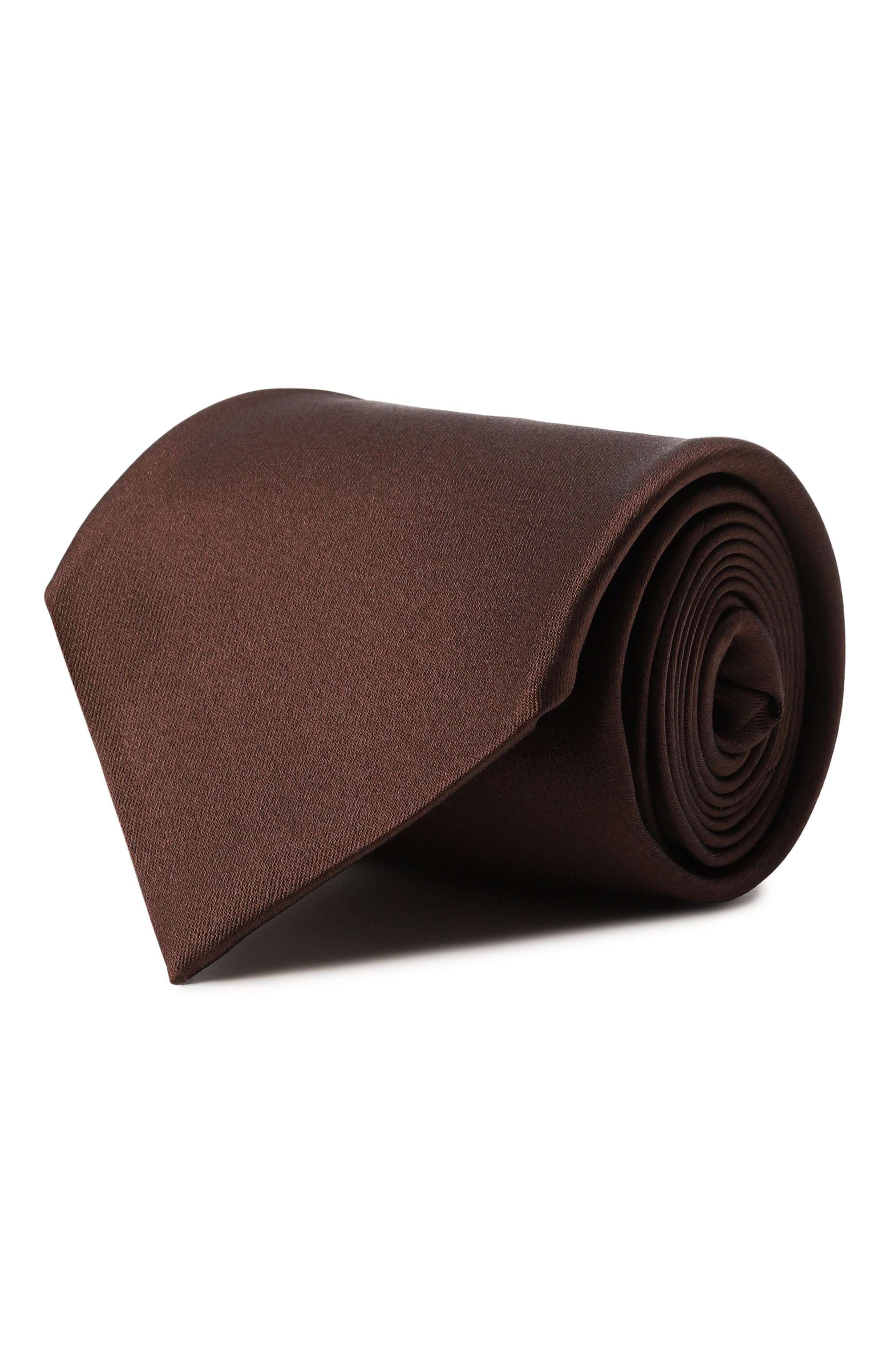 Шелковый галстук STEFANO RICCI темно-коричневого цвета по цене 34150 руб., арт. CCXL/28000, фото 1 Шелковый галстук STEFANO RICCI, арт. CCXL/28000, фото 1