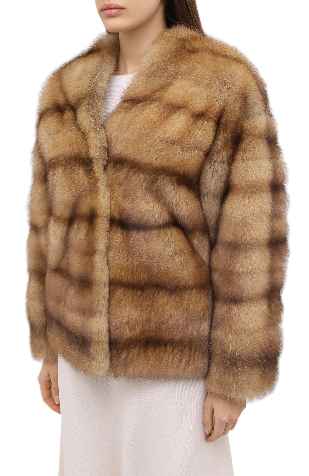 Шуба из меха соболя VALENTINO, арт. UF3FBA103GF, фото 3