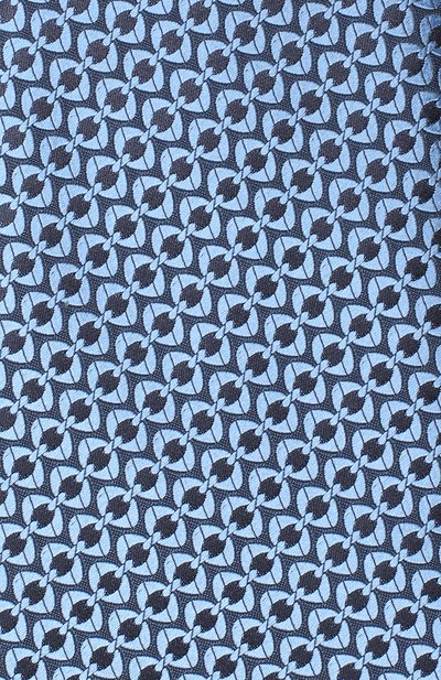 Шелковый галстук с узором ZEGNA голубого цвета по цене 24650 руб., арт. Z4F04/1US, фото 3 Шелковый галстук с узором ZEGNA, арт. Z4F04/1US, фото 3
